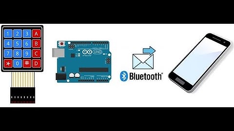 Send a message from Arduino to smartphone using matrix keyboard