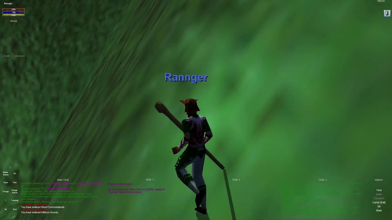 Everquest old school Part 38 Traveling HighPass Wood Elf Ranger