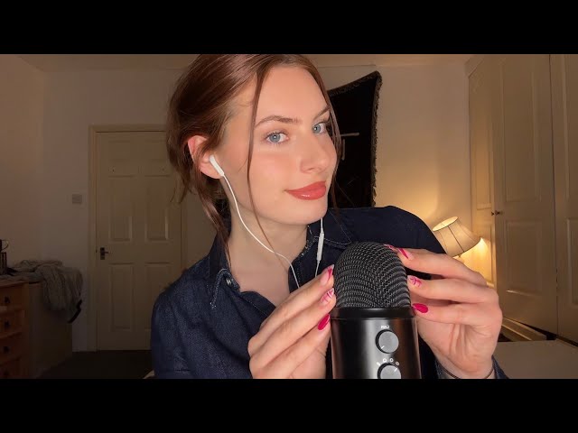 ASMR Brain Melting Massage 🫠 Foam Mic Scratching , Bare Mic Scratching, Close Whispers 🌛