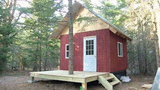 Remote Off Grid Cabin.....staining & tongue & groove by Bushradical 279,552 views 11 months ago 9 minutes, 4 seconds