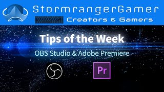 OBS Studio Tips Audio Tracks and Adobe Premiere Nesting Trick Multi Video Output from Single Source
