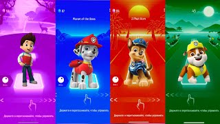 Paw patrol Tiles hop edm rush Rocky🆚Marshal🆚Chase🆚Rubble music game