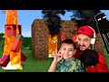 Eric Burned Daddy's House! Rob Against Enderman! Minecraft Survival!