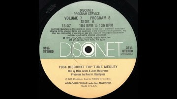 DISCONET VOLUME 7, PROGRAM 8 * 1984 TOP TUNE MEDLEY * Mike Arato & John Matarazzo * MWDN708 * 1985