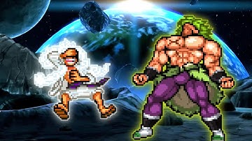 Wano Luffy V2 OP VS Broly DBS OP in Jump Force Mugen