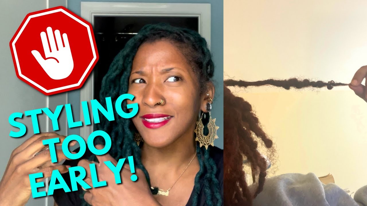 the problem with styling starter locs - YouTube