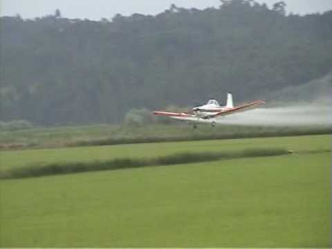 My Dad doing CropDusting on Rice, Portugal!