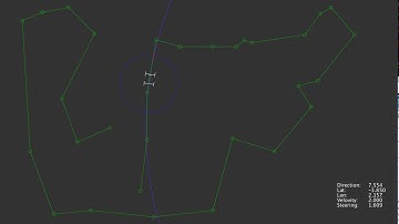 Autonomous vehicle driving simulation