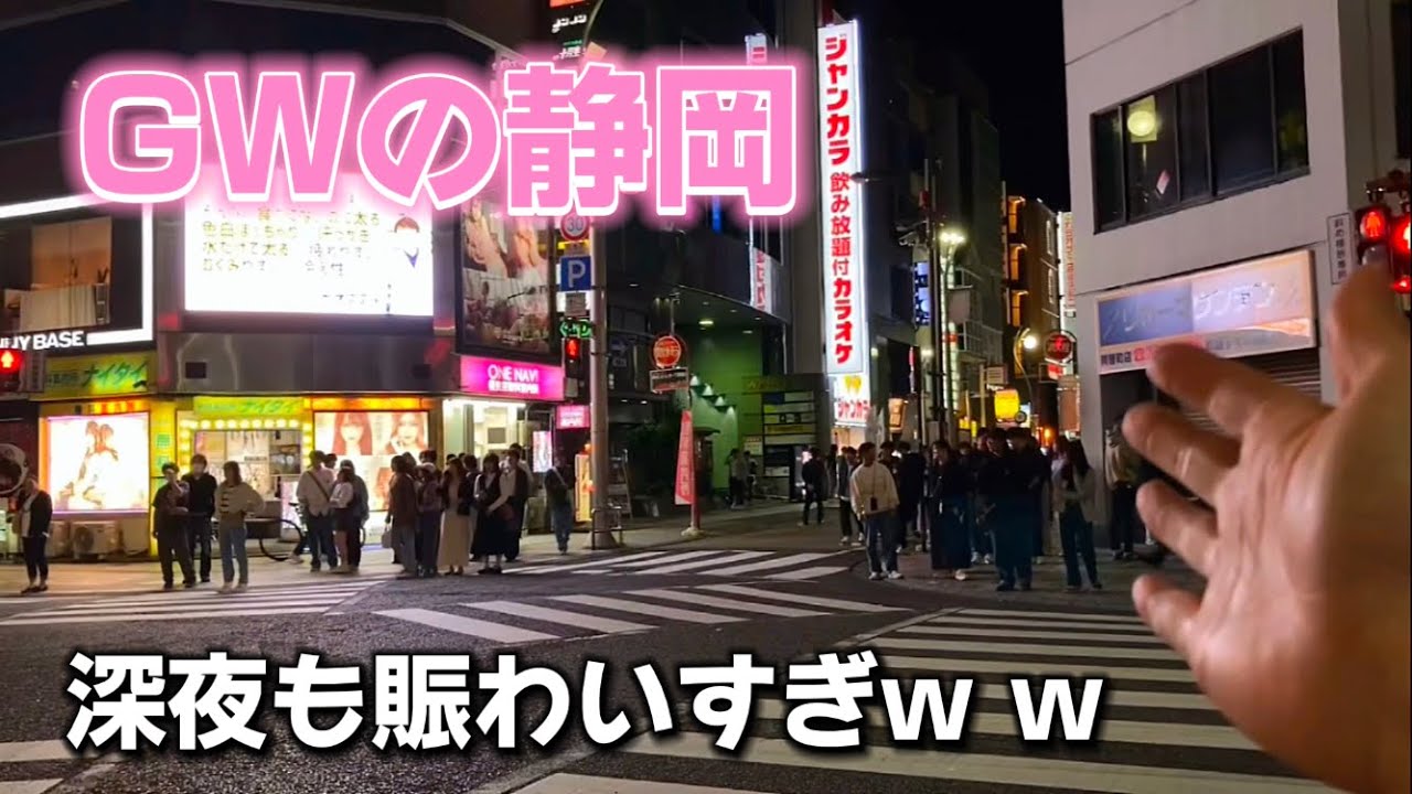 GW夜の静岡が賑わいすぎw w w(静岡旅行)