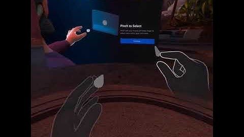 Oculus Quest 2 - no controllers needed! Using just hands.