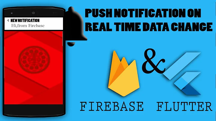 FLUTTER : Firebase PUSH Notification on REALTIME data change | Cloud Function | Nitish Kumar Singh