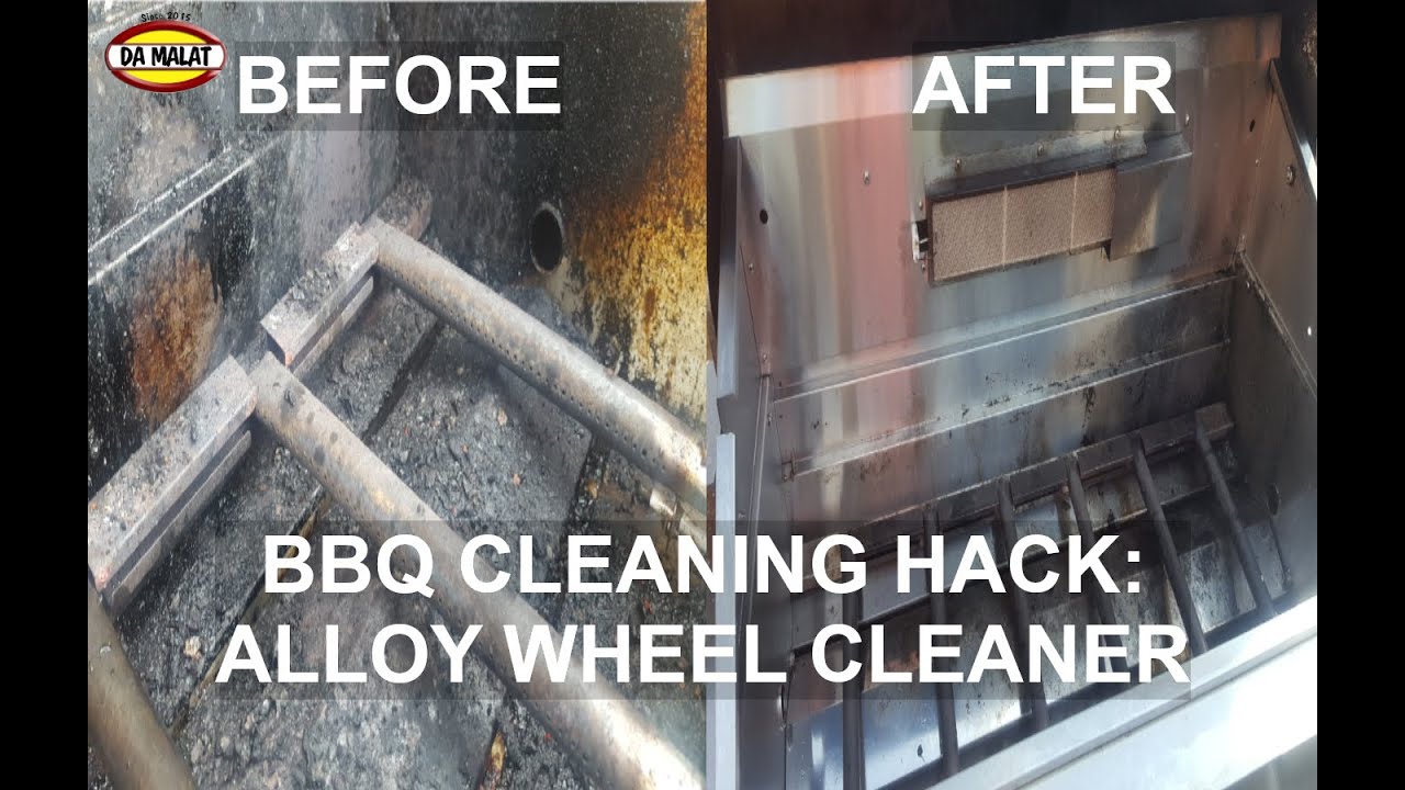 Cleaning a stainless steel BBQ with alloy wheel cleaner