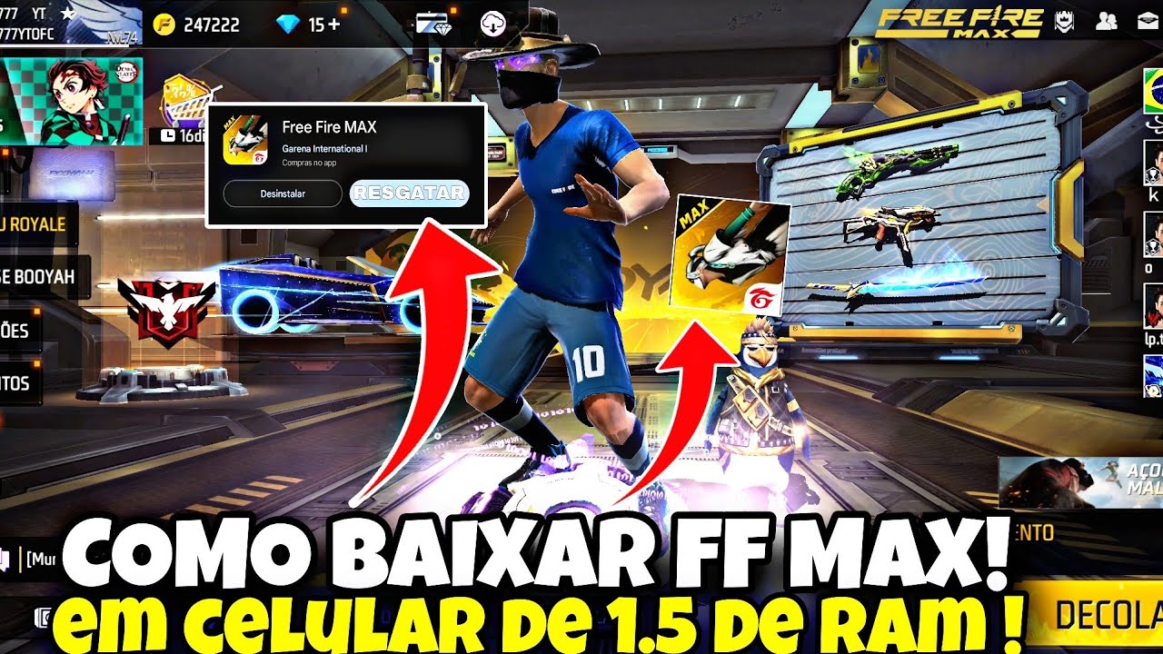 COMO BAIXAR FREE FIRE MAX EM CELULAR NÃO COMPATIVEL EM MENOS DE 2 MINUTO 