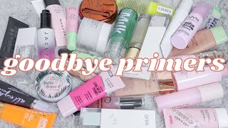 getting rid of my primers...*makeup declutter 2023* 🥲