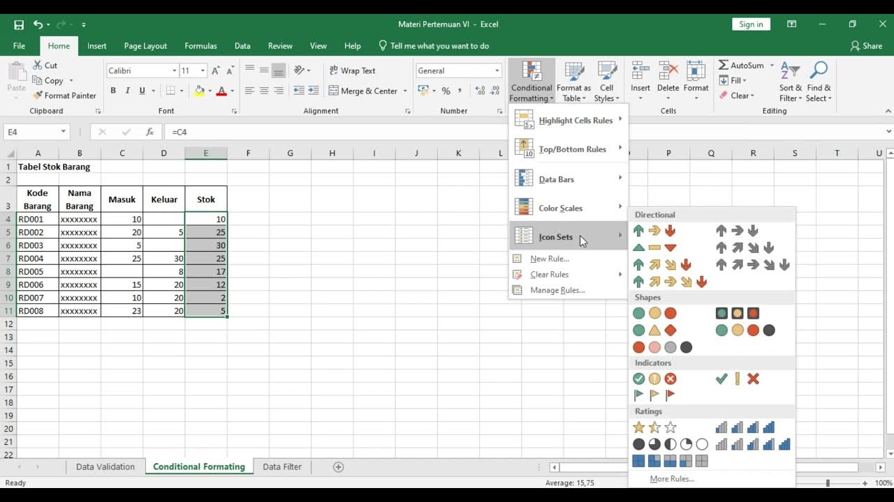 Data Validation, Conditional Formatting, Data Filter - YouTube
