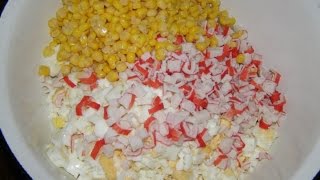 Крабовый салат рецепты Крабовый салат рецепты