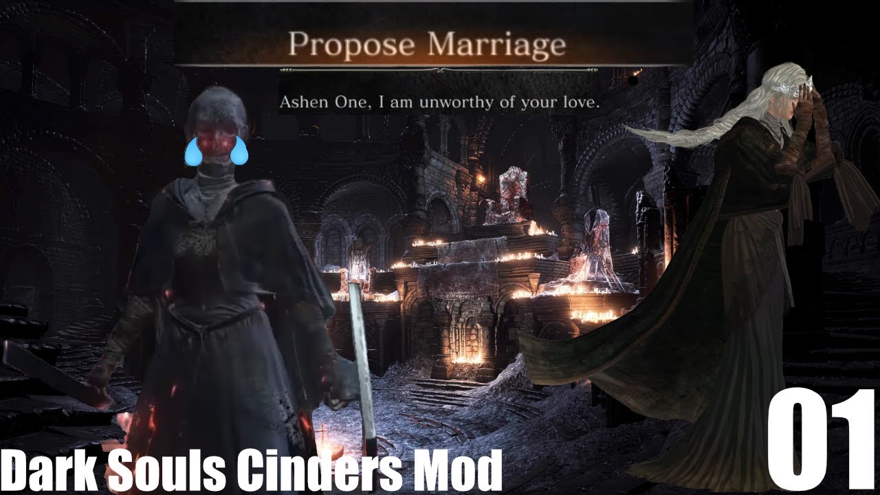 You can MARRY the firekeeper?! Dark Souls 3 Cinders Mod Let's Play Episode 1 YouTube