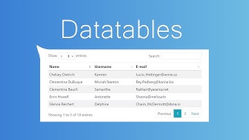 How to install and use Datatables package