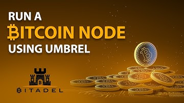Run a bitcoin node using Umbrel