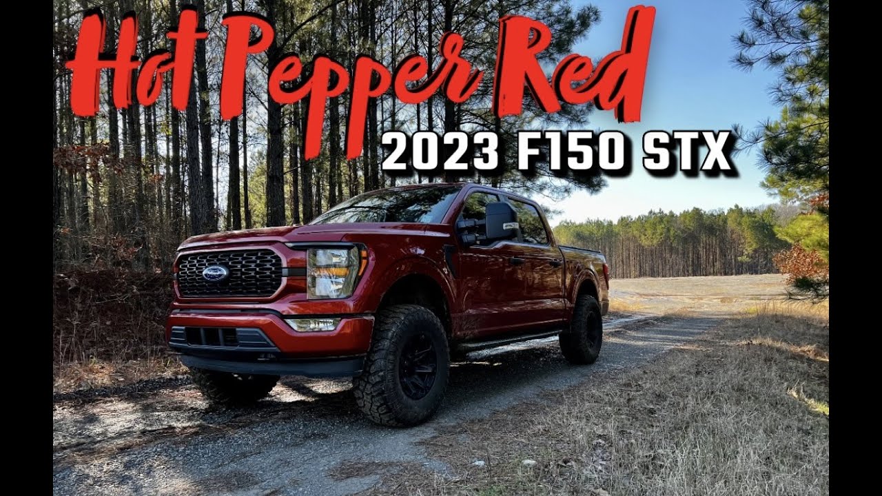 2023 F150 STX Walkaround, Hot Pepper Red Metallic! YouTube