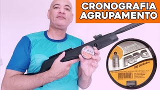 Gamo Black Fusion 5.5 - Chumbo RPG - Cronografia e Agrupamento