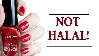 INGLOT O2M nailpolish does NOT let water through! مناكير انجلوت 'الإسلامية' لا تصلح للوضوء