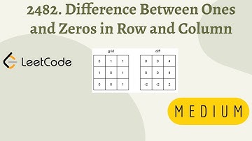 2482. Difference Between Ones and Zeros in Row and Column #leetcode #javaprogramming  #dsa #dsalgo