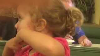 Jello Face Little Girl Makes Funny Face