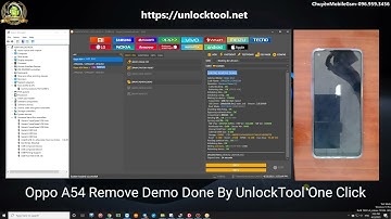 Oppo A54 Remove Demo One Click By UnlockTool 2020