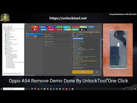 Video Oppo A54 Remove Demo One Click By UnlockTool 2020 - youtube