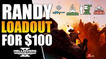 Random Loadout Challenge for $100 in Helldivers 2