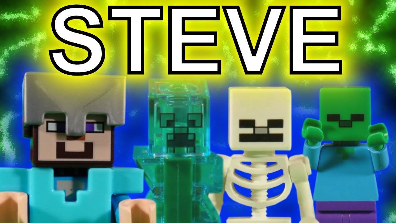 LEGO MINECRAFT STEVE COMPILATION YouTube