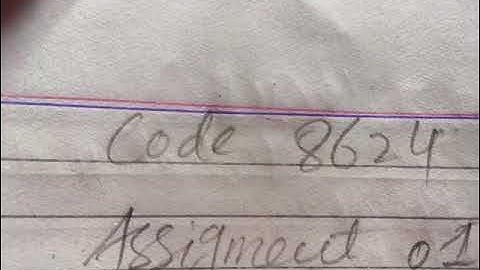 Autumn 2021 Assignment no 01 8624 code Allama Iqbal open University