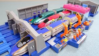 プラレール トイザらス限定 おおきな列車メンテナンスステーション Plarail