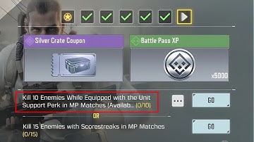 KILL 10 ENEMIES WHILE EQUIPPED WITH THE UNIT SUPPORT PERK IN MP MATCHES
