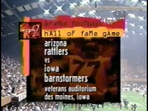 Arena Football - 1998 Season - HOF Game - Arizona Rattlers at Iowa Barnstormers (Complete Game)