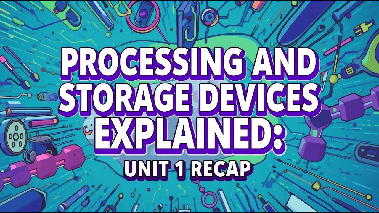 Processing and Storage Devices Explained in 3 minutes (Unit 1 Recap ...
