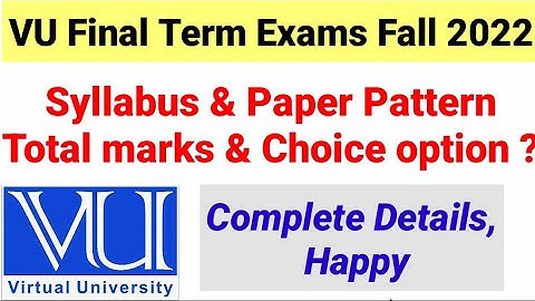 Goed nieuws VU Eindterm syllabus bekend gemaakt voor najaar 2022 | VU eindterm paper patroon 2023