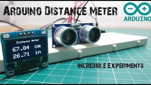 ARDUINO DISTANCE METER | OLED DISPLAY | SCIENCE PROJECT | EXHIBITION IDEAS