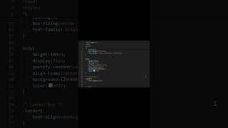 Loader animation // using html css js #coding #programming #webdevelopment#animation
