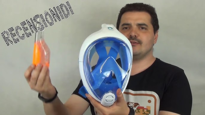 Subea Easybreath Snorkel Mask, & demo - YouTube