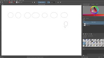 Krita elliptical selection tool broken?