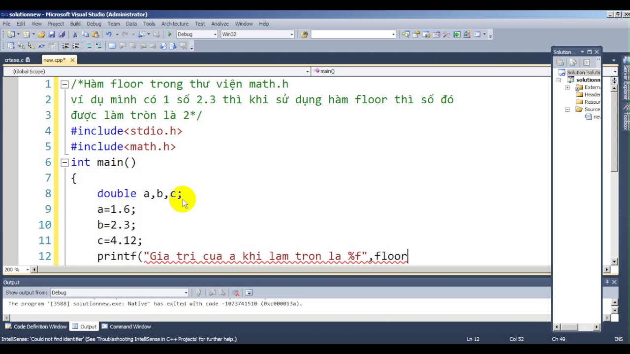 math.floor คือ  New Update  Bài 45 Lập Trình C Hàm floor trong thư viện math h