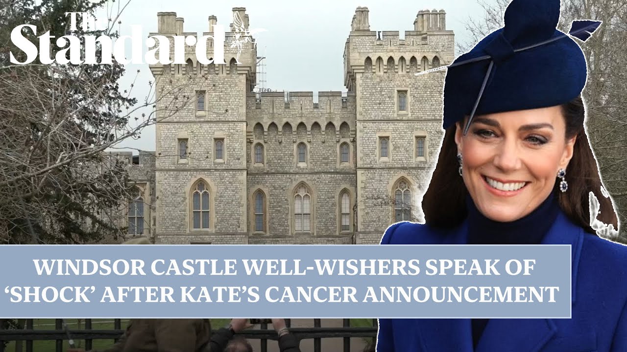 Windsor Castle well-wishers speak of ‘shock’ after Kate cancer announcement