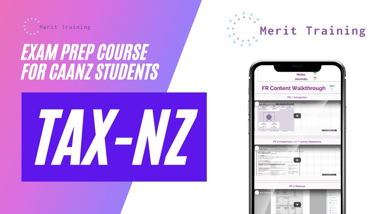 Unit 1 NZ Tax Fundamentals NZ Tax CAANZ Subject Explained YouTube