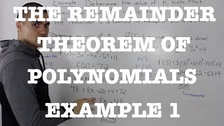 MHF4U (3.6) - remainder theorem of polynomials example 1