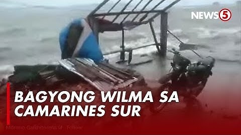 Malalakas na hangin, naramdaman sa Garchitorena, Camarines Sur bunsod ng Bagyong Wilma