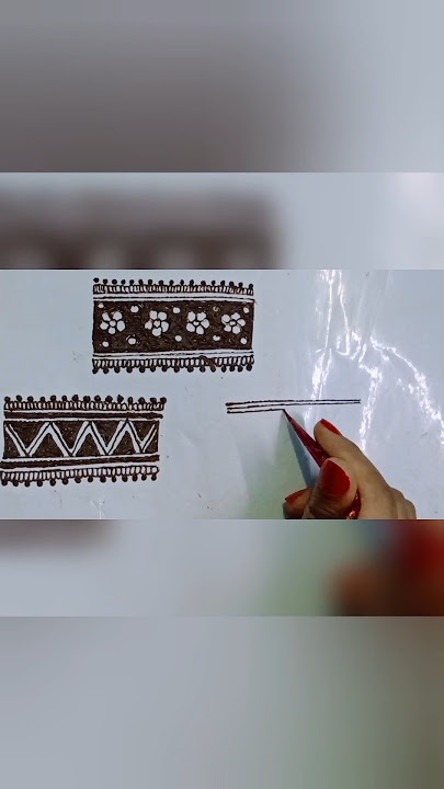 Mehndi border design #henna #hennadesign #hennatattoo