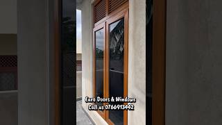 UPVC Casement Windows Installation | Teak Finish Project in Angoda