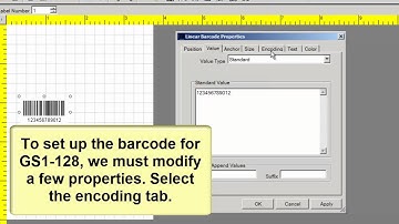 How to Create #GS1-128-Barcodes using the #BarcodeLabelSoftware